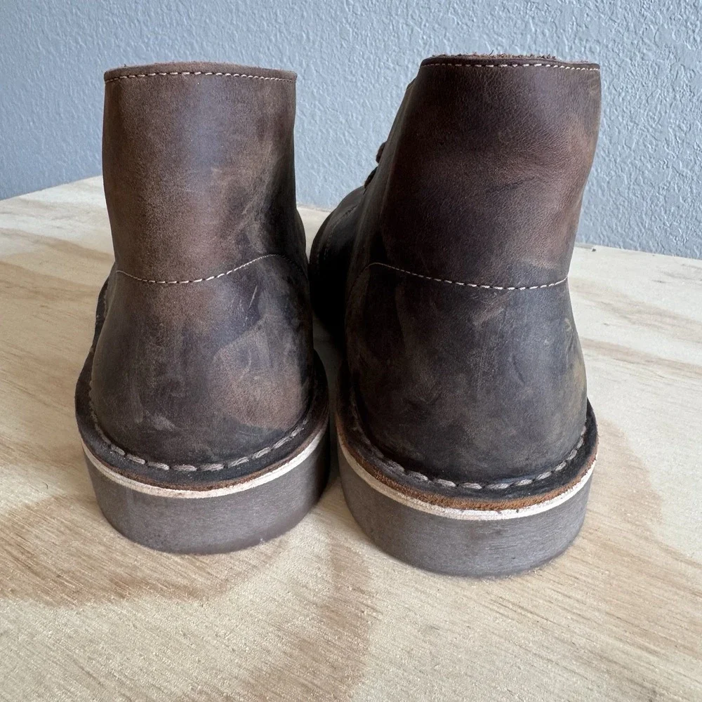 Clark's Men's Size 10.5 Bushacre 2 Chukka‎ Brown Lace Up Boot